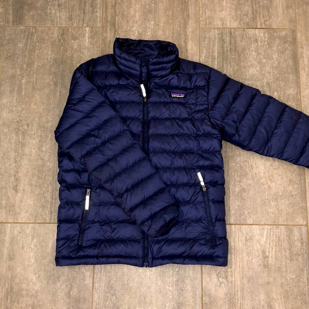 (Boys 14) Patagonia puff jacket navy